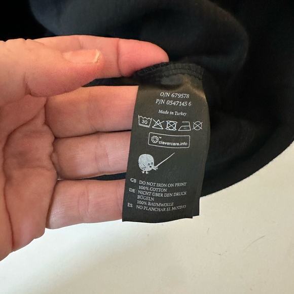 Monki Black Discontinued Cute Glittery Gold Stars Sweatshirt Jumper Top NWT XS-S - Picture 11 of 14